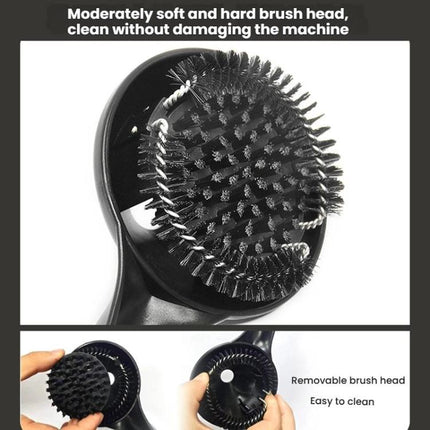 58mm Espresso Machine Group Head Cleaning Brush Funnel-Design Nylon Bristle Scrubber for Portafilter - DealBuddy