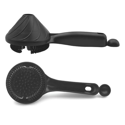 58mm Espresso Machine Group Head Cleaning Brush Funnel-Design Nylon Bristle Scrubber for Portafilter - DealBuddy