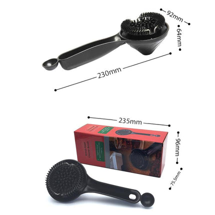 58mm Espresso Machine Group Head Cleaning Brush Funnel-Design Nylon Bristle Scrubber for Portafilter - DealBuddy