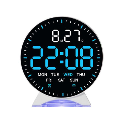 LED Multifunction Electronic Alarm Clock Running Seconds Clock Bedside with Night Light Electronic Clock