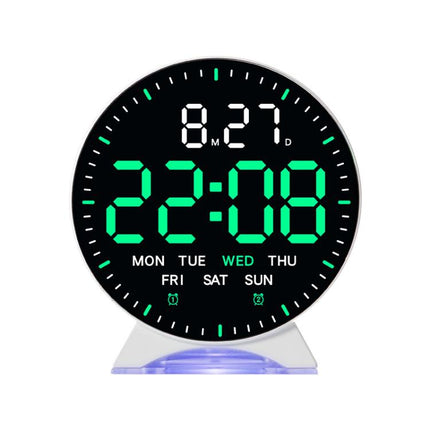 LED Multifunction Electronic Alarm Clock Running Seconds Clock Bedside with Night Light Electronic Clock