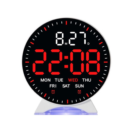 LED Multifunction Electronic Alarm Clock Running Seconds Clock Bedside with Night Light Electronic Clock