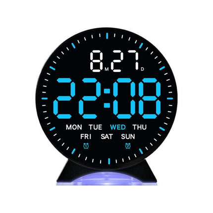 LED Multifunction Electronic Alarm Clock Running Seconds Clock Bedside with Night Light Electronic Clock