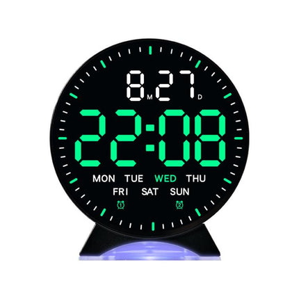 LED Multifunction Electronic Alarm Clock Running Seconds Clock Bedside with Night Light Electronic Clock