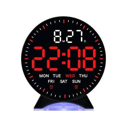 LED Multifunction Electronic Alarm Clock Running Seconds Clock Bedside with Night Light Electronic Clock
