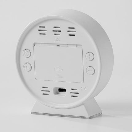 LED Multifunction Electronic Alarm Clock Running Seconds Clock Bedside with Night Light Electronic Clock