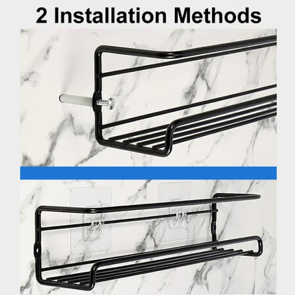 2pcs /Pack Wall Mounted Spice Rack Multi-Layer Seasoning Bottle Storage Holder