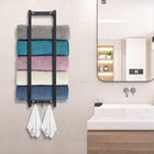 Wall-Mounted Bathroom Towel Rack Removable Space-Saving Guest Towels Shelf