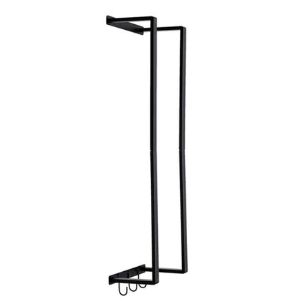 Wall-Mounted Bathroom Towel Rack Removable Space-Saving Guest Towels Shelf