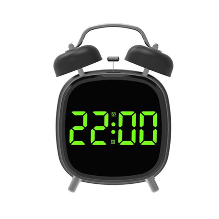 Loud Metal Powerful Ringing Clock LED Multifunction Clock