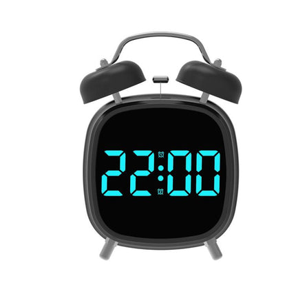Loud Metal Powerful Ringing Clock LED Multifunction Clock