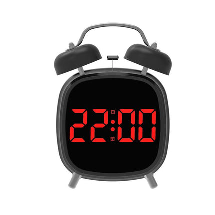 Loud Metal Powerful Ringing Clock LED Multifunction Clock