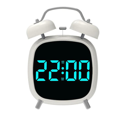 Loud Metal Powerful Ringing Clock LED Multifunction Clock