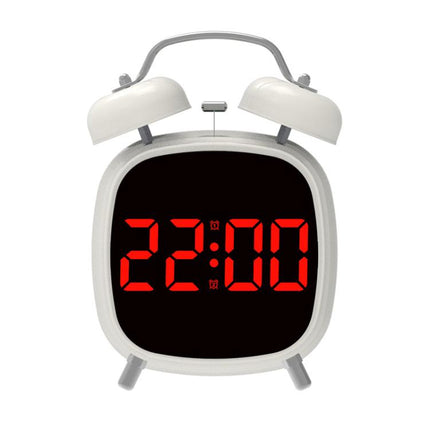Loud Metal Powerful Ringing Clock LED Multifunction Clock