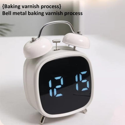 Loud Metal Powerful Ringing Clock LED Multifunction Clock