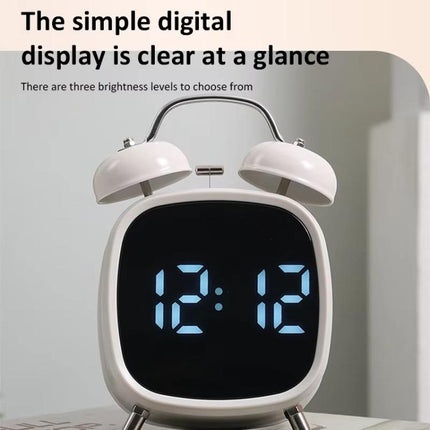 Loud Metal Powerful Ringing Clock LED Multifunction Clock