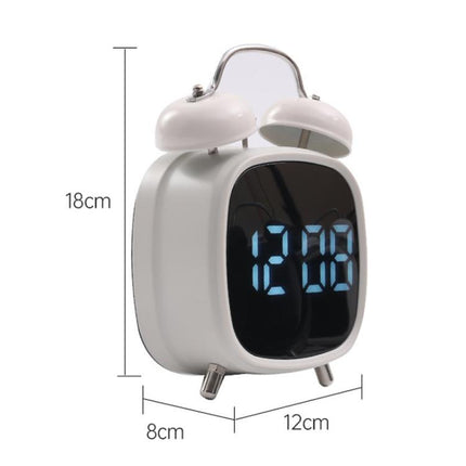 Loud Metal Powerful Ringing Clock LED Multifunction Clock