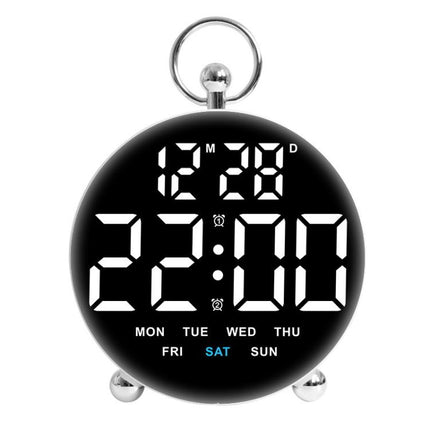 LED Multi-Function Digital Clock Student Desktop Digital Timepiece Plug-in Alarm Clock