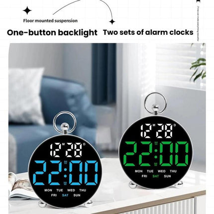 LED Multi-Function Digital Clock Student Desktop Digital Timepiece Plug-in Alarm Clock
