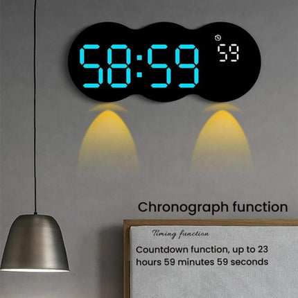 Living Room Digital Wall Clock LED Electronic Clock With Light Multi-Function Remote Control Alarm Clock
