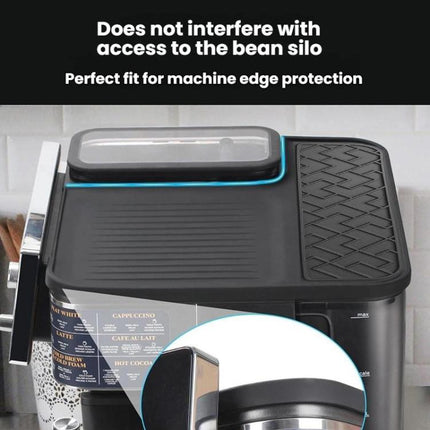 For Ninja Luxe Cafe ES601 Coffee Machine Top Silicone Mat Protection Pad, Top Mat Gray, Top Mat Black