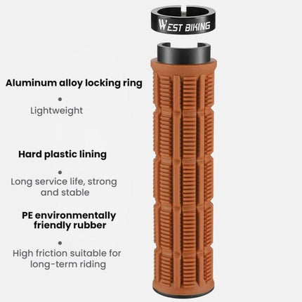 WEST BIKING Anti-Slip and Shock-Absorbing Bicycle Grips