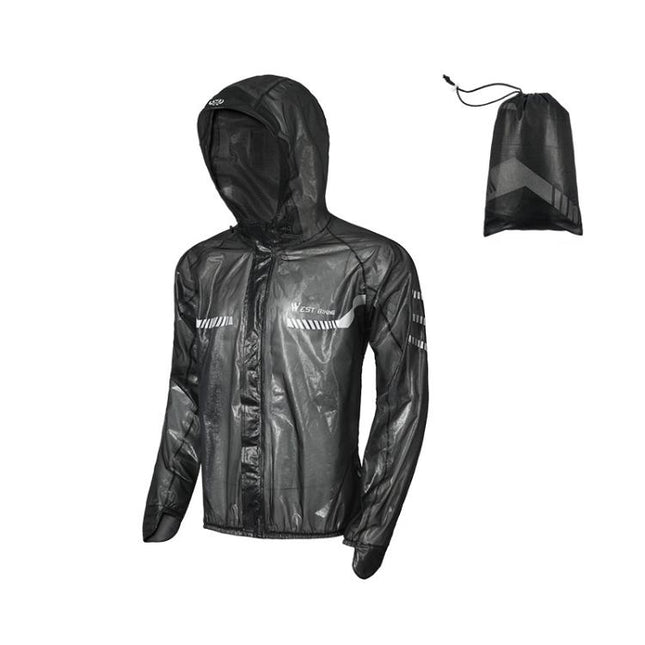 WEST BIKING Reflective Outdoor Waterproof Lightweight Cycling Raincoat