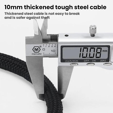 WEST BIKING Extended Portable Bicycle Steel Cable Anti-Theft Combination Lock - DealBuddy