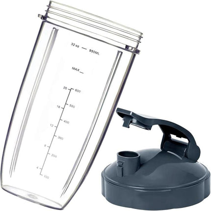 For Nutribullet Pro 900W Blender 4-Piece Set Replacement Parts Included 32oz Cup, Cross Blade,  To Go Lid