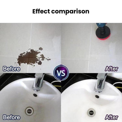 Electric Drill Cleaning Brush Power Tool Cleaning Brush With Sponge Scouring Pad Set