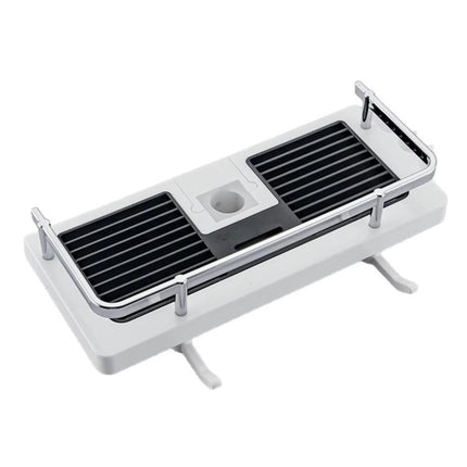 Shower Rod Shelf Elevated Shower Tray Multifunctional Bathroom Storage Rack