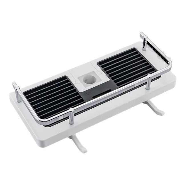 Shower Rod Shelf Elevated Shower Tray Multifunctional Bathroom Storage Rack