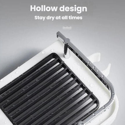 Shower Rod Shelf Elevated Shower Tray Multifunctional Bathroom Storage Rack