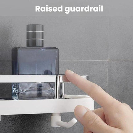 Shower Rod Shelf Elevated Shower Tray Multifunctional Bathroom Storage Rack