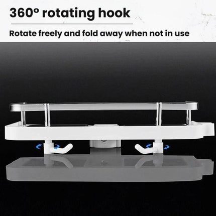 Shower Rod Shelf Elevated Shower Tray Multifunctional Bathroom Storage Rack