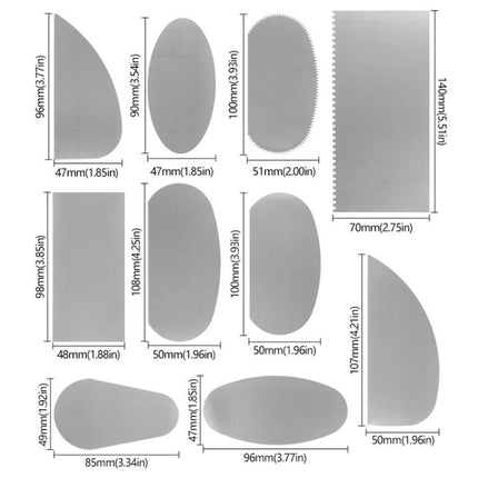 10pcs /Set Polymer Clay Sculpting Scrapers Trimming Knives