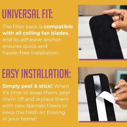 5pcs Electric Fan Blade Activated Carbon Air Filter Cotton With Adhesive, 25x9x0.3mm, 25x9x0.5mm - DealBuddy