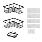 Punch-Free Bathroom Wall-Mounted Shower Gel Storage Rack - DealBuddy