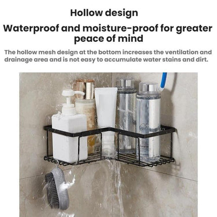 Punch-Free Bathroom Wall-Mounted Shower Gel Storage Rack - DealBuddy