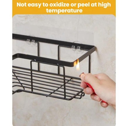 Punch-Free Bathroom Wall-Mounted Shower Gel Storage Rack - DealBuddy
