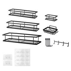 Wall-mounted Punch-free Bathroom Toiletry Storage Rack - DealBuddy