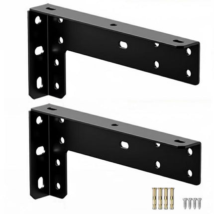 2pcs Floating Stand Support Bracket Desk Support Bracket Wall-Mounted Floating Bracket