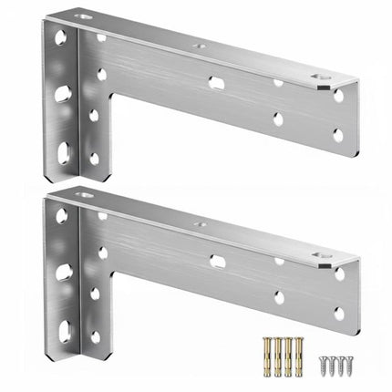 2pcs Floating Stand Support Bracket Desk Support Bracket Wall-Mounted Floating Bracket