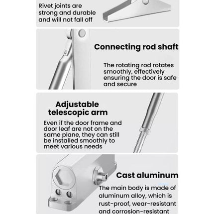 Fire Door Automatic Closer Fire Door Hydraulic Buffer Device Household Sliding Door Closer