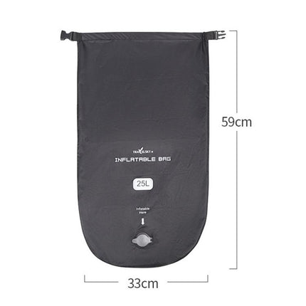 TRAELSKY  Waterproof Environmental Shopping Bag Organizer Inflatable 2 in 1 Inflatable Bag
