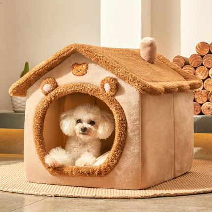 All-Season Removable And Washable Enclosed Warm Cat Bed, S, M, L - DealBuddy