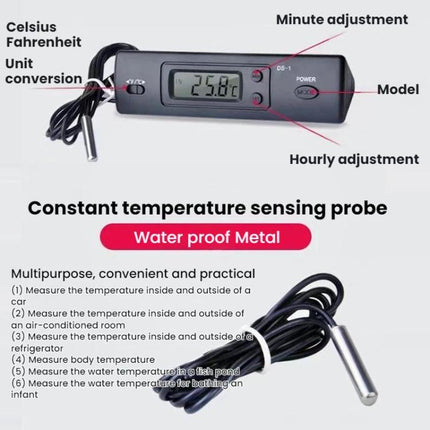 Mini Embedded Waterproof Large Screen Electronic Digital Display Thermometer - DealBuddy