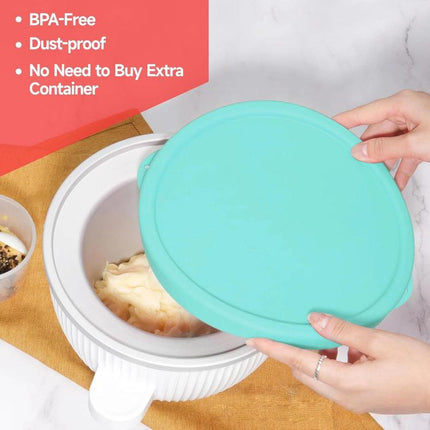 Silicone Lid For KitchenAid Mixer Bowls Compatible With 4.5QT & 5QT Stainless Steel Bowls + Freezer Bowl, Silicone Lid - DealBuddy