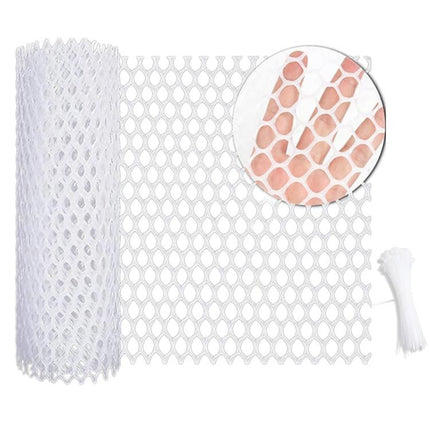 40x300cm Hexagonal Plastic Fence Gardening Flower Poultry Enclosure - DealBuddy