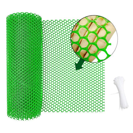 40x300cm Hexagonal Plastic Fence Gardening Flower Poultry Enclosure - DealBuddy